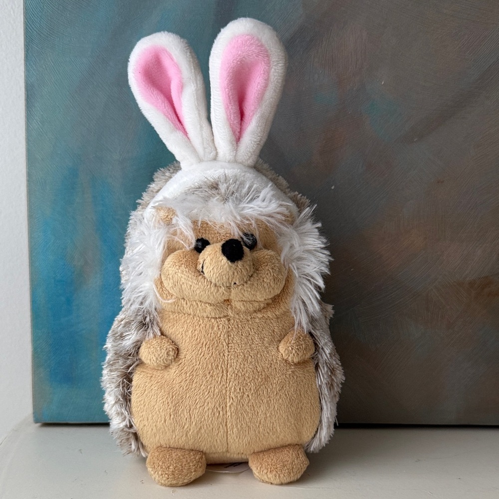 Frankford Hedgehog Plush with Easter Bunny Ears